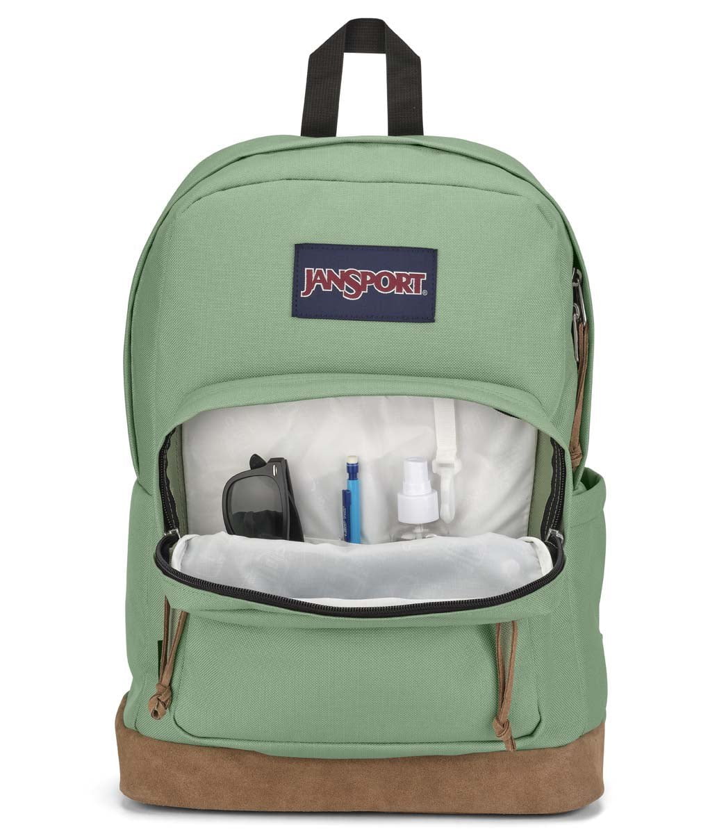 JanSport Right Pack Backpack - Durable Loden Frost School & Travel Backpack for Students & Commuters | Perfect for College, Work & Outdoor Adventures