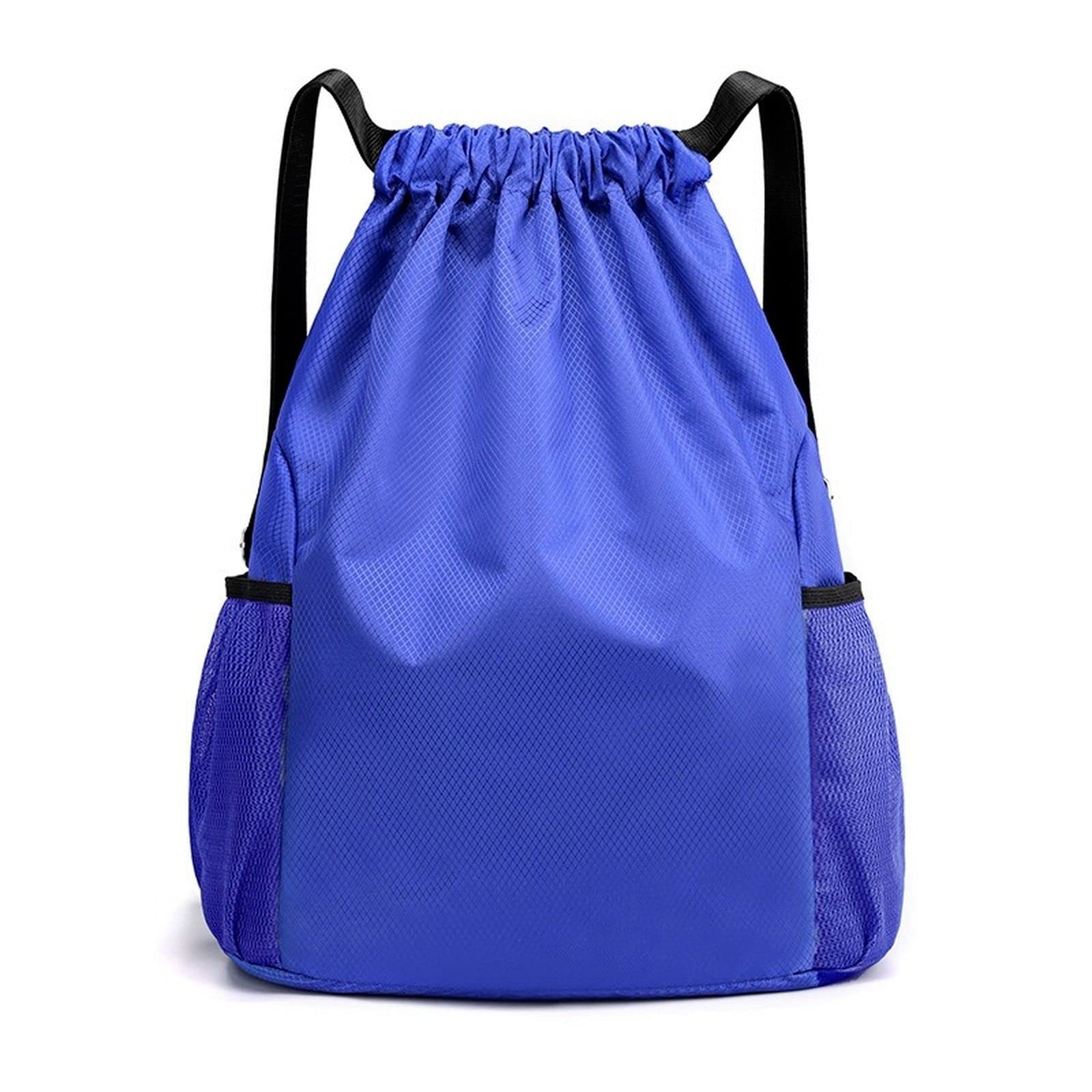 HAZIMCS Waterproof Nylon Drawstring Backpack for Men & Women - Lightweight Sports Gym Bag with Adjustable Straps & Side Pockets - Perfect for Workouts, Travel & Daily Use HAZIMCS-480706508