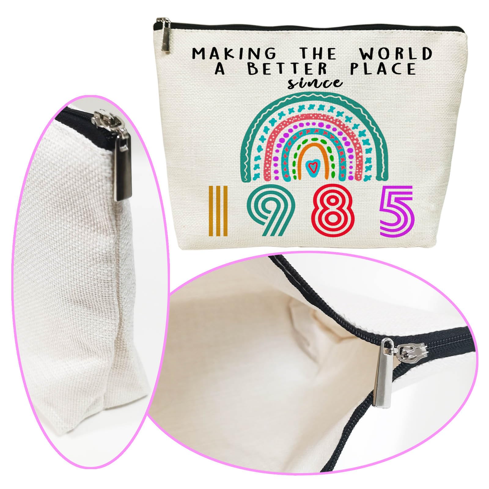40th Birthday Gifts for Women - Elegant Cosmetic Makeup Bag for 40 Year Old Women | Funny & Unique 40th Birthday Party Gift Idea | Perfect for Travel, Spa Days & Everyday Use