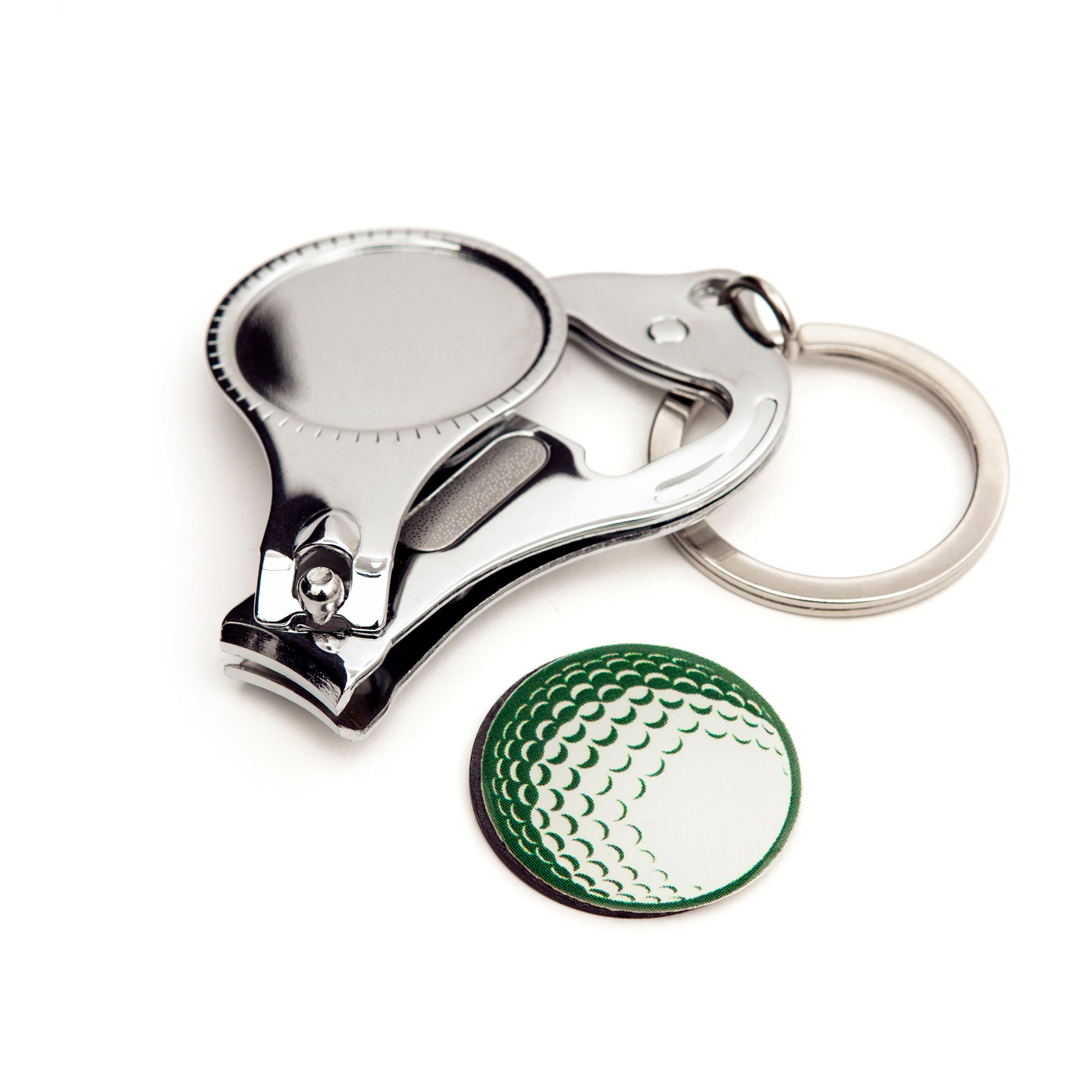 Premium Stainless Steel Golf Ball Design Nail Clipper - Sharp & Durable Fingernail & Toenail Clippers for Men & Women - Perfect for Golf Lovers, Travel, Home & Grooming Kits