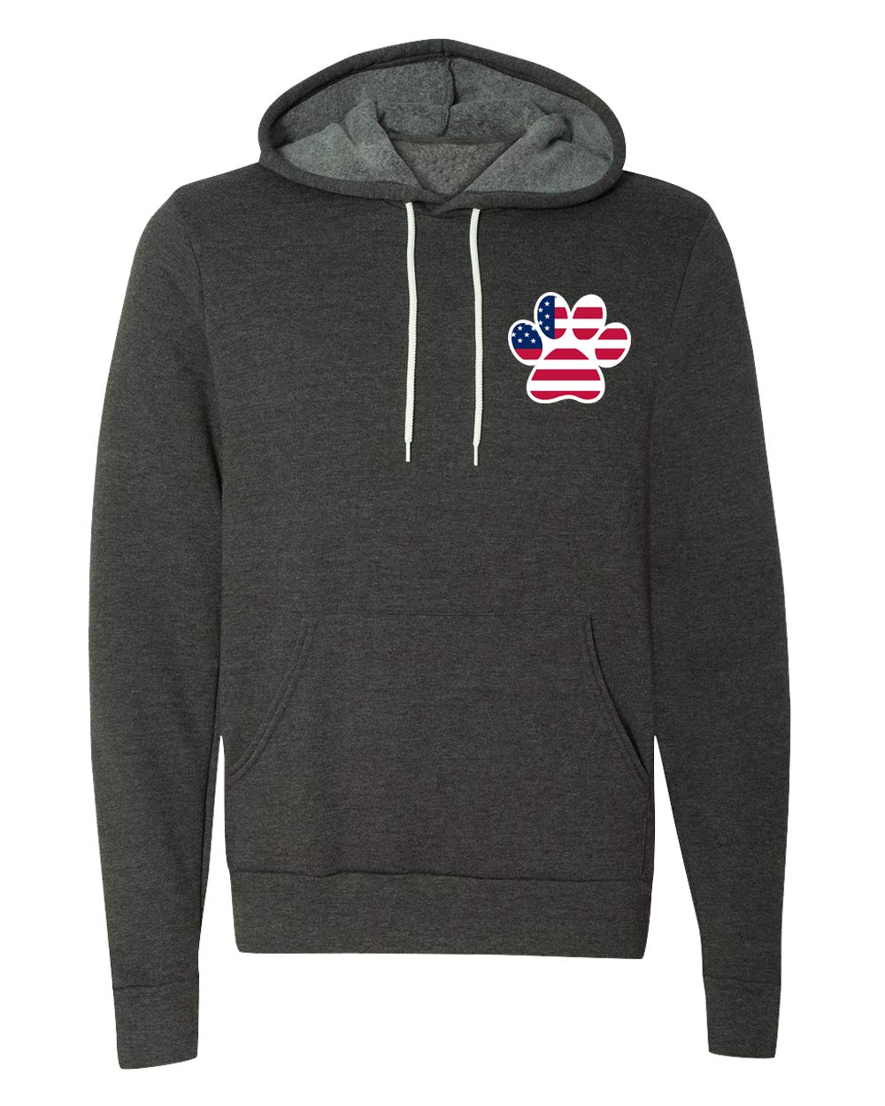 American Flag Paw Print Hoodies - Patriotic 4th of July Dog Hooded Sweatshirts for Pet Lovers | Perfect for Independence Day Celebrations & Outdoor Activities