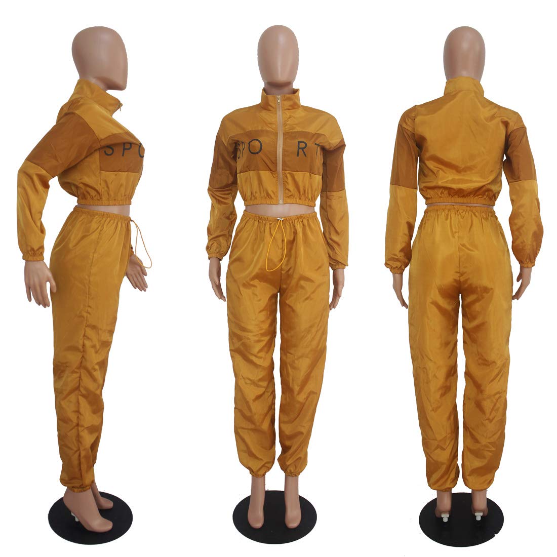 Women's Letter Print Long Sleeve 2-Piece Outfit Set - Casual Round Neck Tracksuit for Lounge Wear, Gym, and Street Fashion