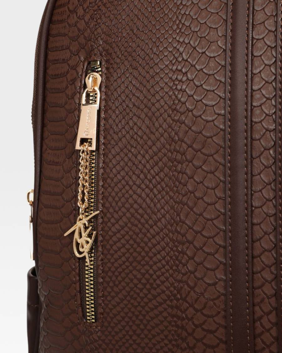 Apollo 1 Tombstone Backpack in Chocolate Brown - Durable Laptop Backpack for College, Travel & Outdoor Adventures