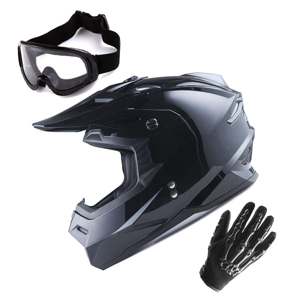 1Storm Youth Motocross Helmet - DOT Approved BMX MX Bike Helmet for Teens - Lightweight & Durable Racing Style Helmet for Motocross, Dirt Biking & Off-Road Adventures