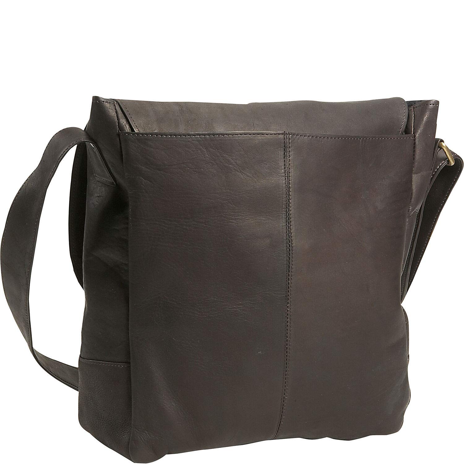 David King & Co. Premium Leather Messenger Bag for Men & Women - Black, One Size - Perfect for Work, Travel & Everyday Use