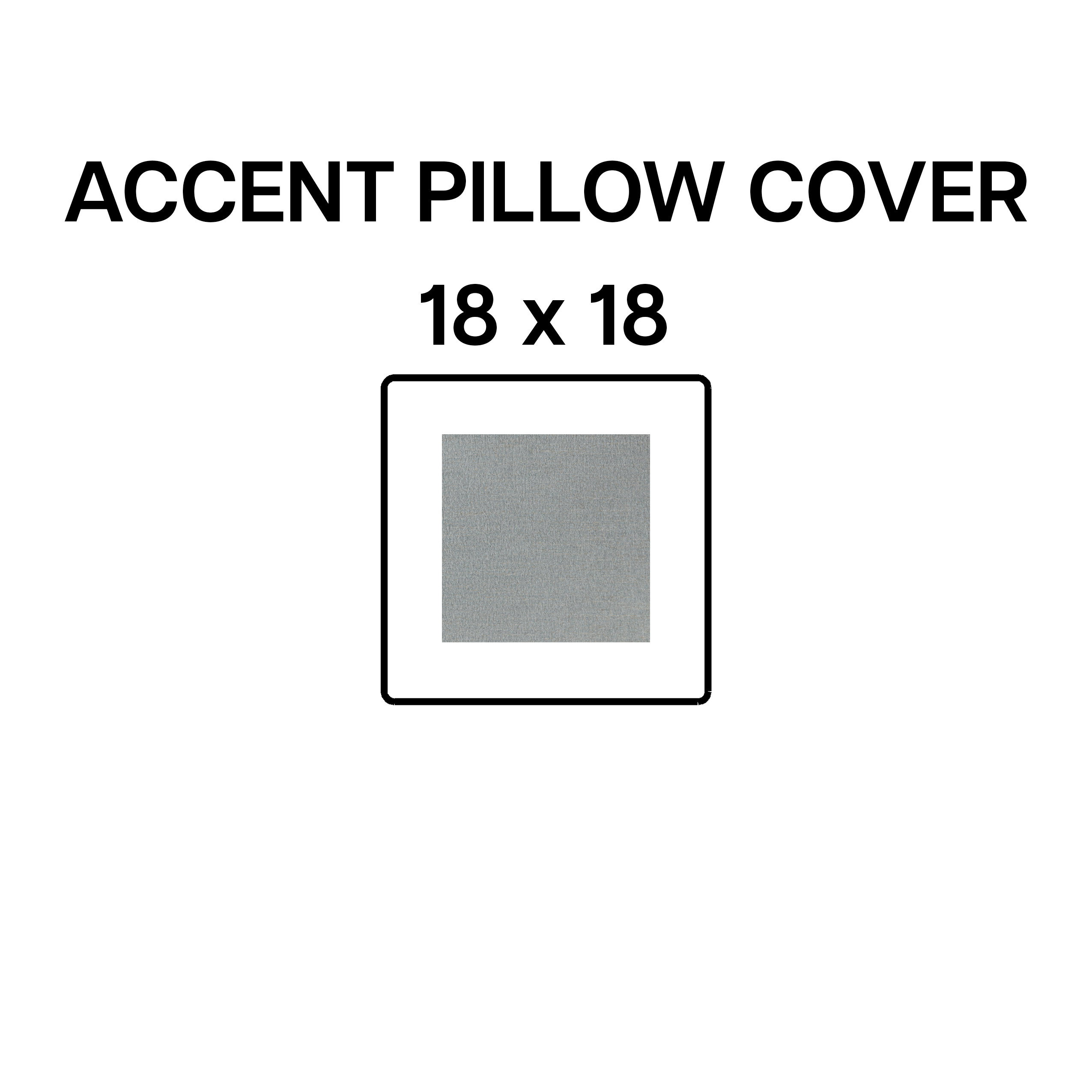 18x18 Inch Decorative Accent Pillow Cover - Spa Blue Pattern BP 641 94 - Perfect for Living Room, Bedroom & Home Decor