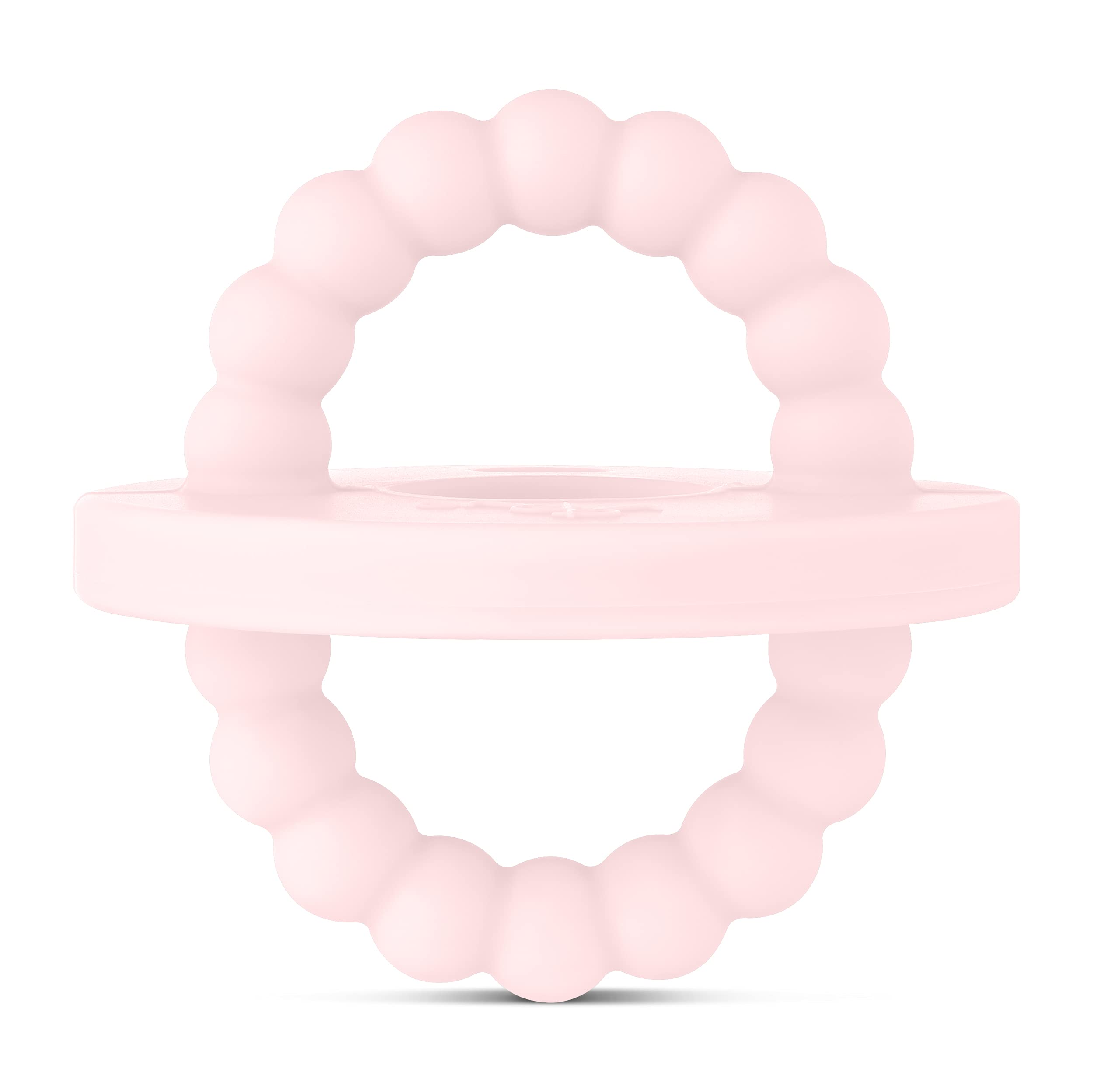 Ryan and Rose Cutie Bit Teether - Pink Baby Teething Toy for Soothing Sore Gums | Perfect for Infants & Toddlers at Home, Travel & Daycare