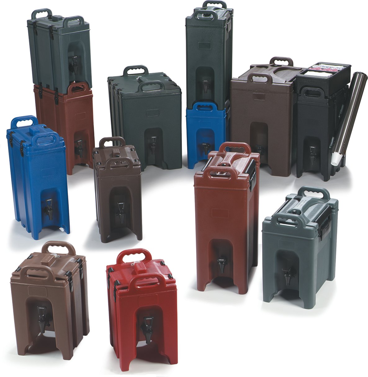 Carlisle 5-Gallon Insulated Beverage Dispenser - Food-Grade Catering Drink Dispenser with Handles, Durable PE Shell & PU Insulation for Coffee, Tea, Hot & Cold Drinks - Perfect for Parties, Events & Catering Services - Made in USA