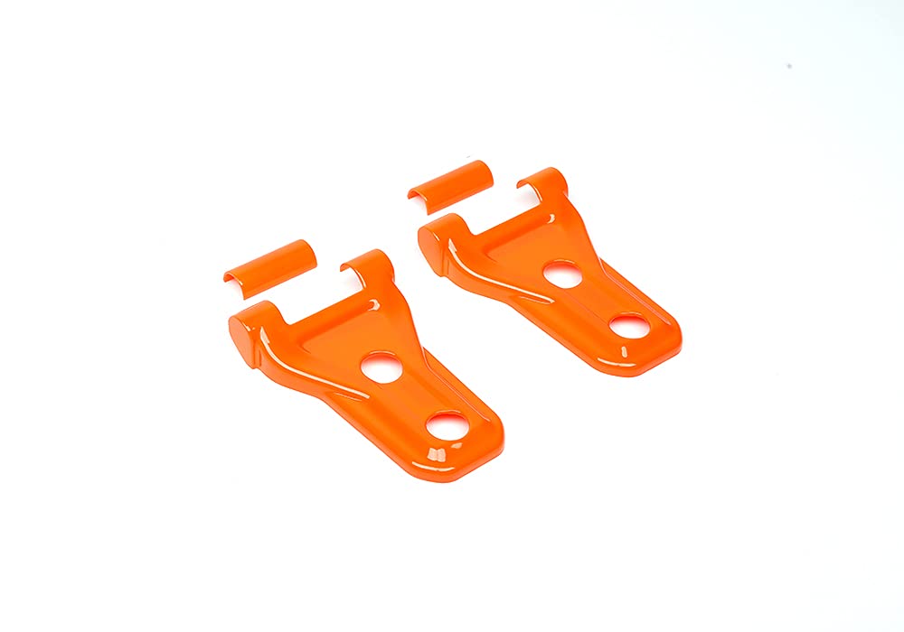 ABS Hood Cover Hinge Sticker Decal for Jeep Wrangler JL & Gladiator JT (2018+) - Orange Exterior Trim - Off-Road Protection & Custom Style Upgrade
