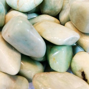 Amazonite Tumbled Pocket Stone - Natural Healing Crystal for Stress Relief, Meditation & Positive Energy | Perfect for Home Decor, Office Desk & Gift Giving