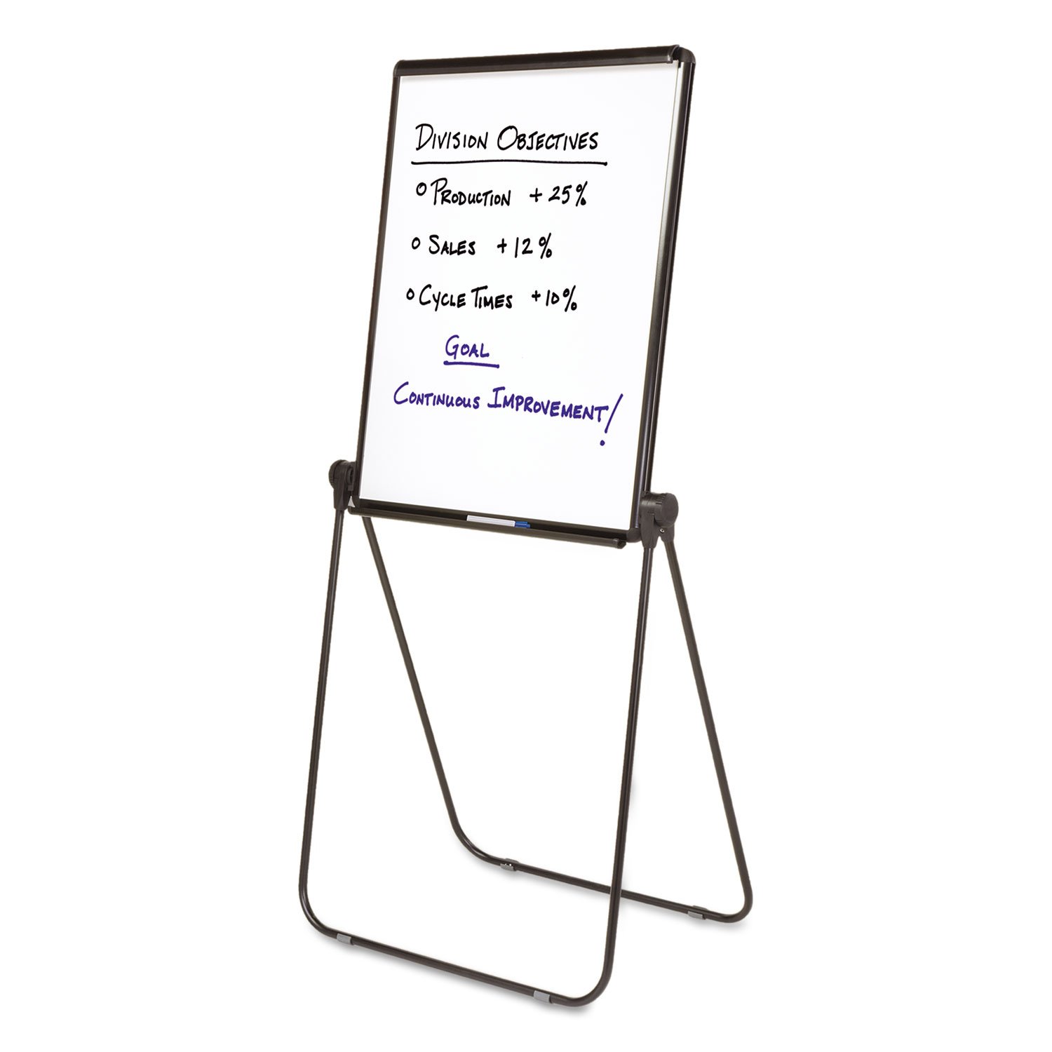 Double-Sided Adjustable Flipchart Easel with Marker Tray - Perfect for Classroom, Office & Conference Room Presentations