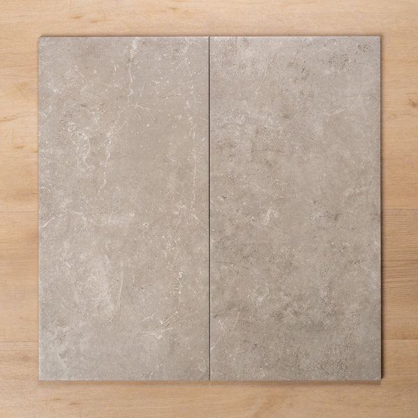 Avalon Grey Matte Porcelain Tile 300x600mm - Premium Ceramic Wall & Floor Tile for Bathroom, Kitchen & Living Room