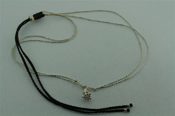 2 Strand Silver Necklace with Berry Charm - Elegant Layered Jewelry for Women - Perfect for Everyday Wear, Date Nights & Special Occasions