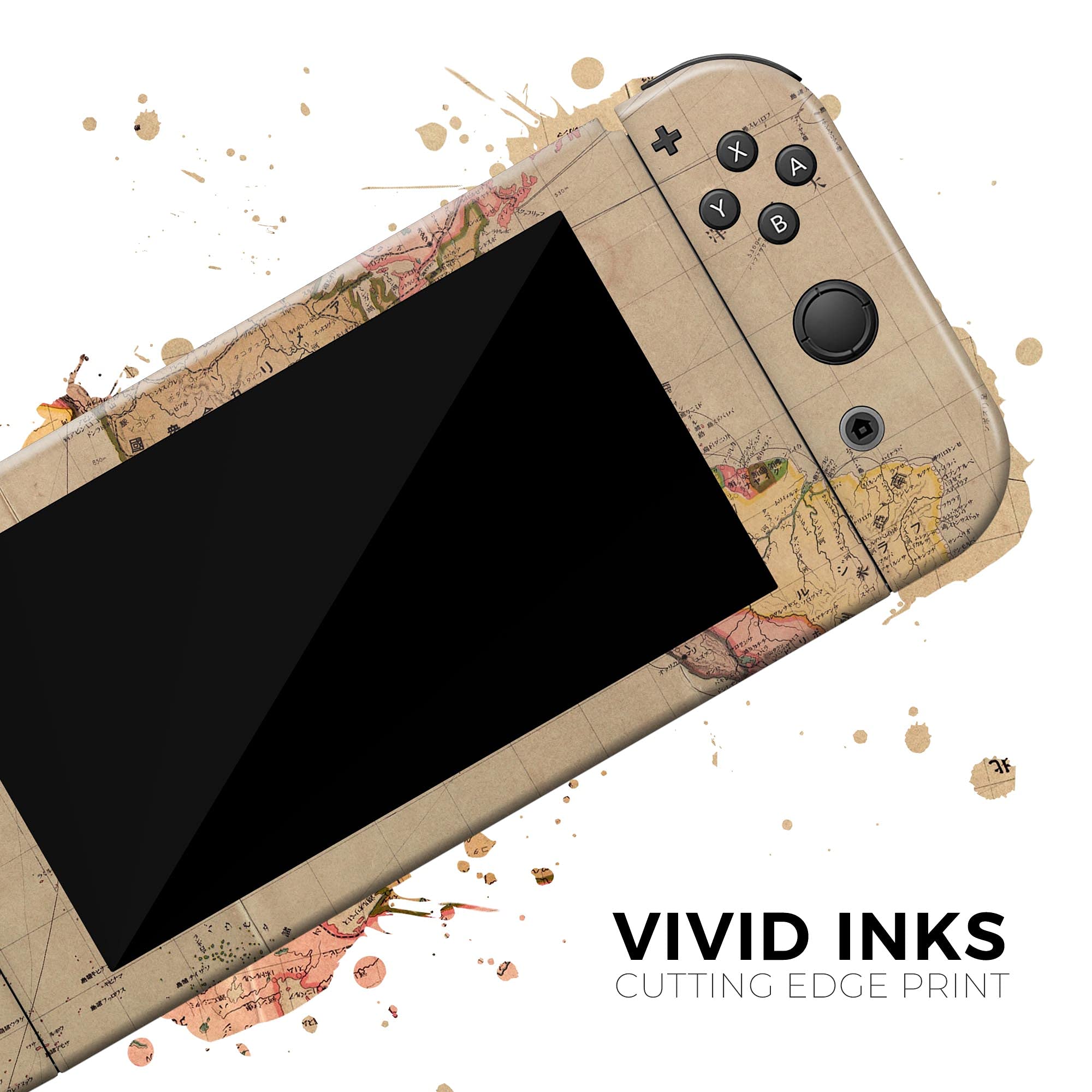 Nintendo Switch Skin Decal - Protective Scratch-Resistant Removable Vinyl Wrap Cover Compatible with Switch Console Bundle - Western World Over Design - Perfect for Gaming Protection and Customization