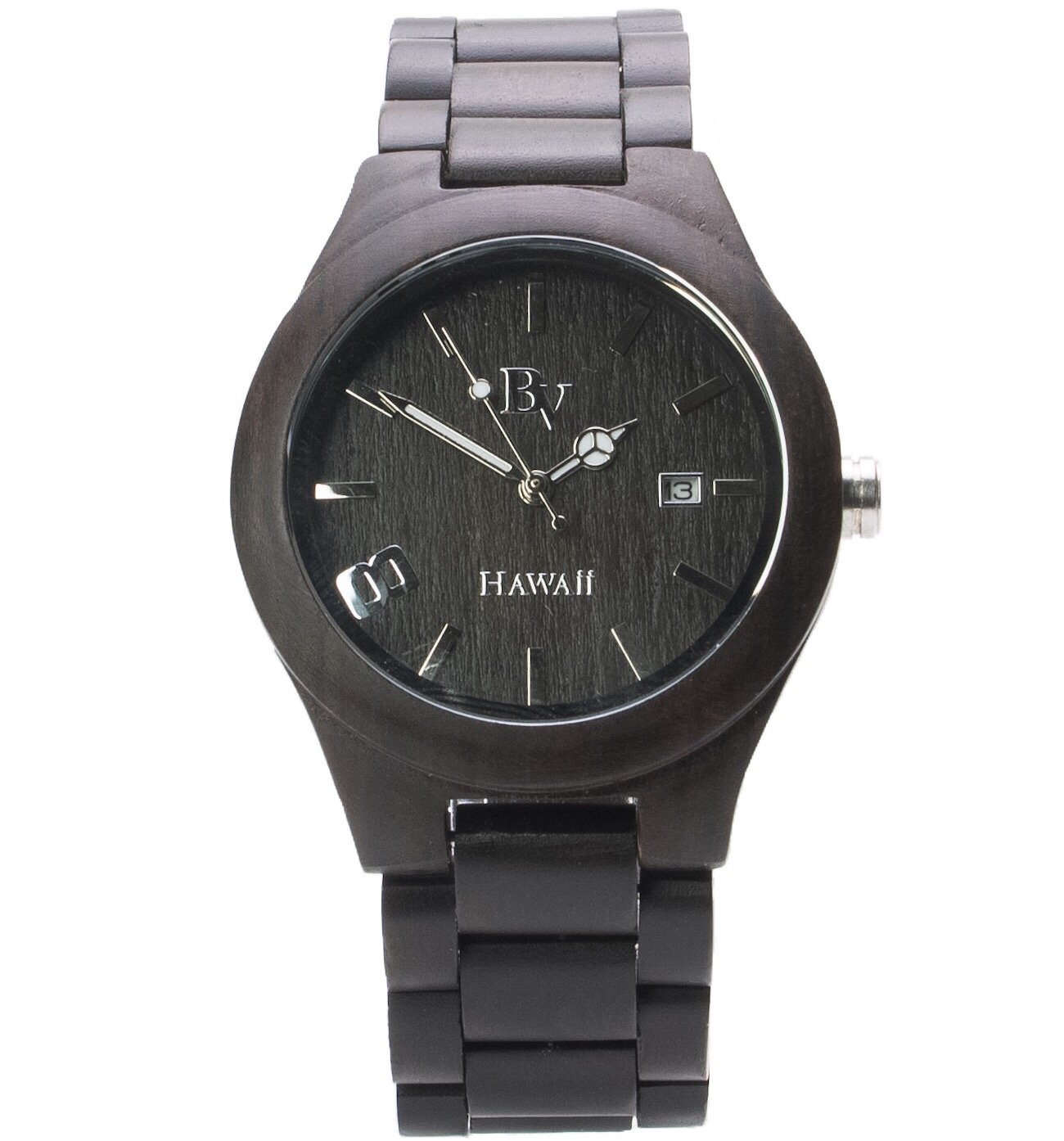 Premium Sandalwood Wooden Wrist Watch for Men & Women - Natural Crystal Sapphire Dial, Citizen Movement, Analog Watch (Black/Brown) | Perfect for Outdoor Adventures, Business Meetings & Casual Wear