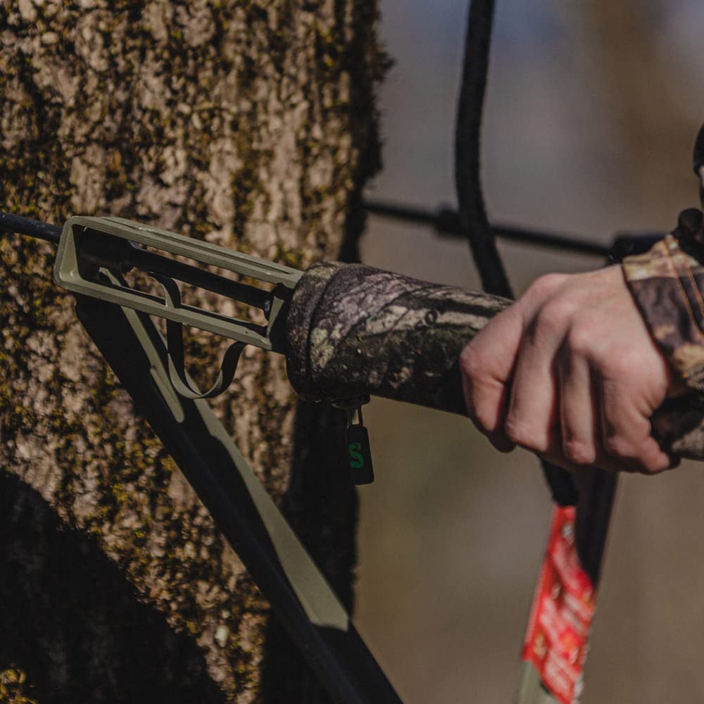 Summit Treestands Viper SD Climbing Treestand - Lightweight Hunting Tree Stand with Comfortable Seat & Secure Cable System | Camouflage Design for Deer Hunting & Outdoor Adventures