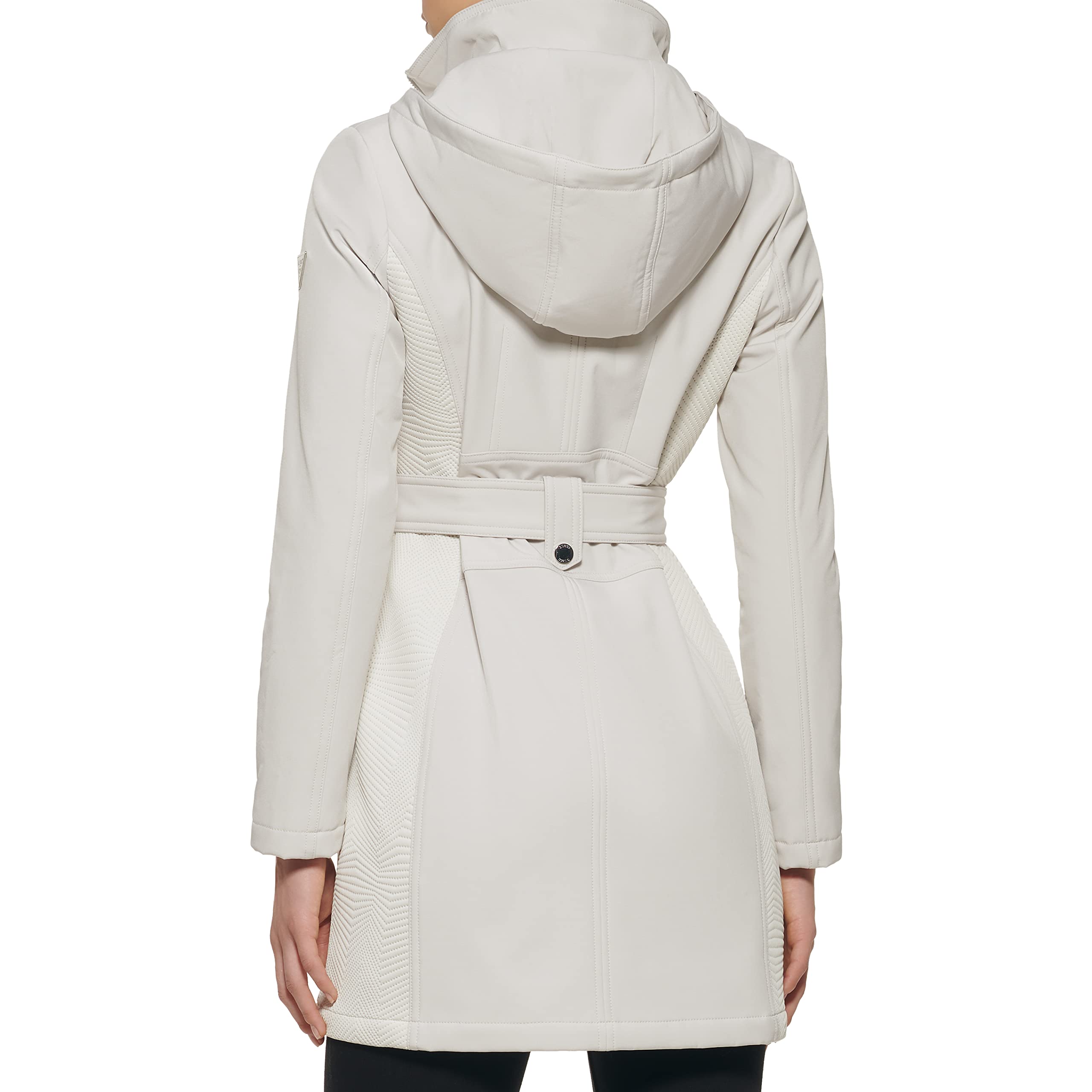 GUESS Women's Softshell Coat - Lightweight Waterproof Windbreaker Jacket for Fall & Winter | Casual Outerwear for Hiking, Travel & Everyday Wear