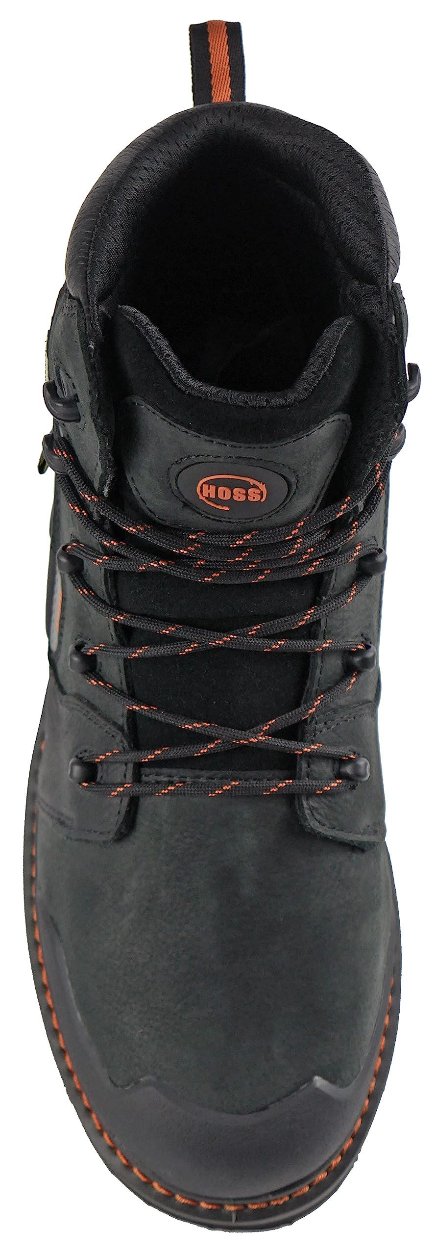 HOSS Bronc Black 6 Inch Composite Safety Toe Waterproof Puncture Resistant Work Boots for Men - Durable Construction & Slip-Resistant Outsole - Ideal for Construction, Oil Rig & Heavy Duty Work Environments
