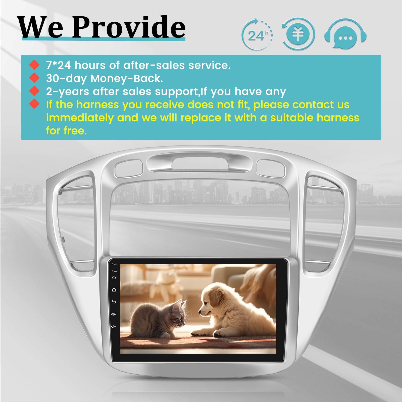 2+64GB Android 13 Car Stereo for Toyota Highlander 2000-2007 - 9