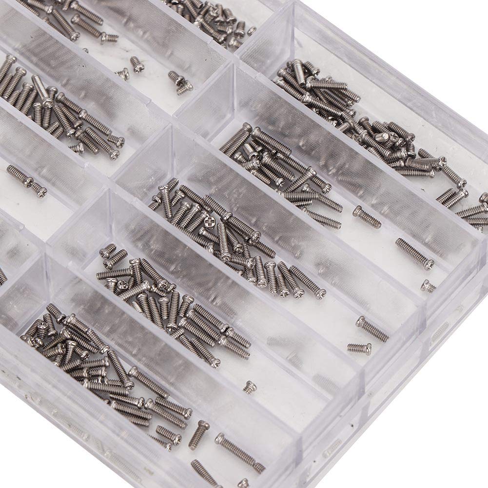 1.6-6.0mm Stainless Steel Watch Screws for Watch Back Repair - Durable Watchmaker Tools for Watch Band, Case & Back Cover Replacement - Perfect for DIY Watch Repair & Maintenance