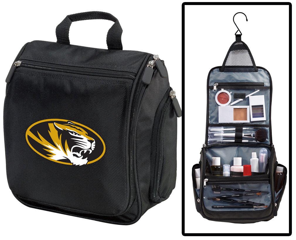 University of Missouri Toiletry Bag - Hanging Travel Organizer for Shaving Kit & Toiletries | Perfect for Mizzou Students, Travelers & Gym Enthusiasts