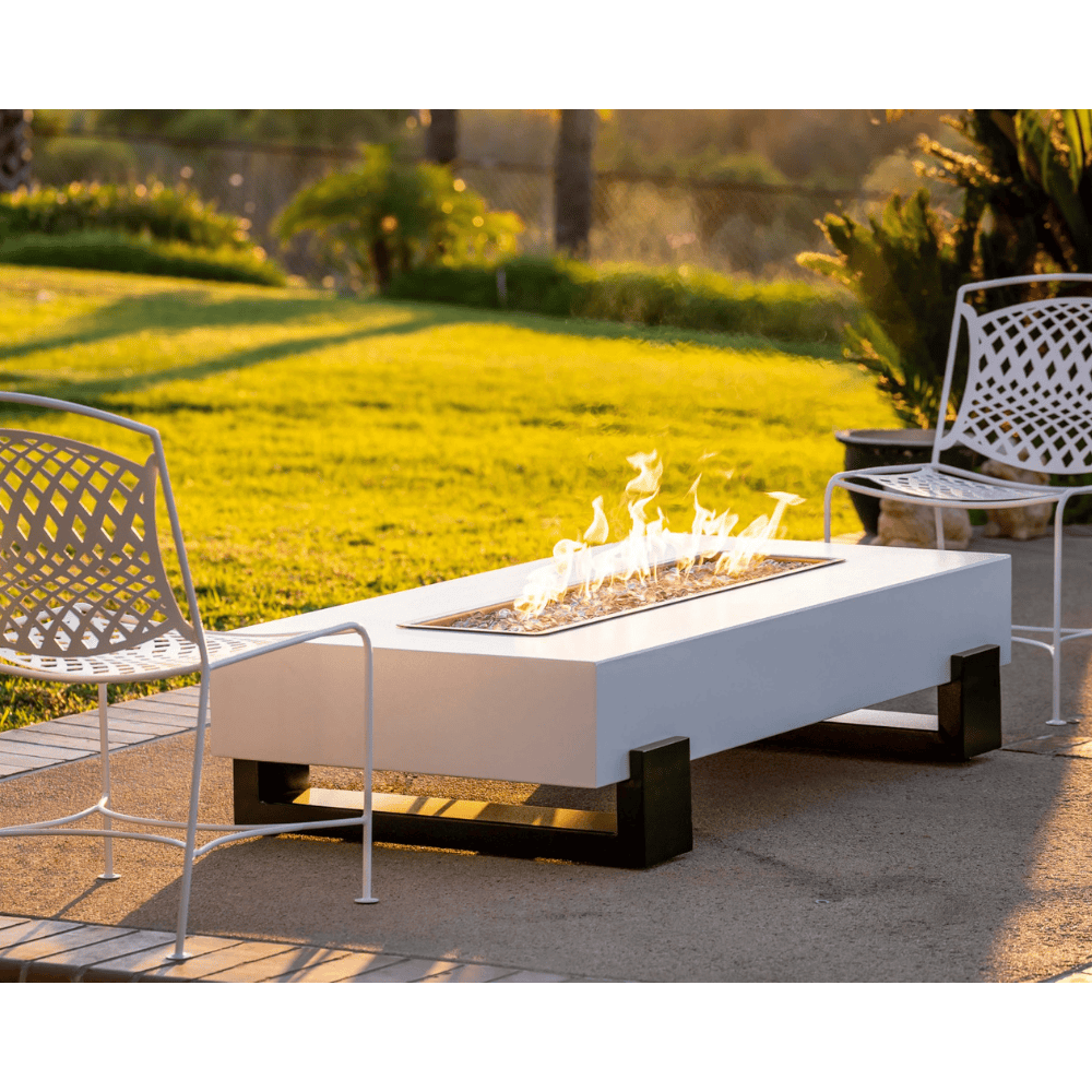 Powder Coated Baja Metal Outdoor Fire Pit Table - Perfect for Backyard, Patio, and Garden Gatherings