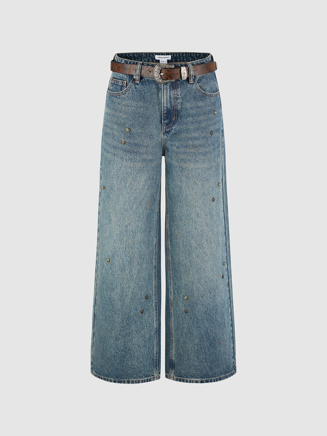 Stylish High-Waisted Denim Jeans for Women - UYL850042 - Perfect for Casual Wear, Office & Date Nights