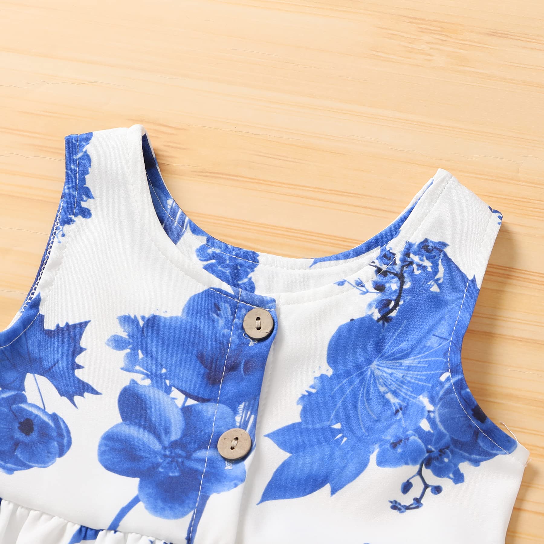 YOUNGER TREE Toddler Dresses - Cute Lemon & Pineapple Print Baby Girl Summer Sundress for Spring & Summer - Perfect for Beach Outings, Birthday Parties & Family Photos