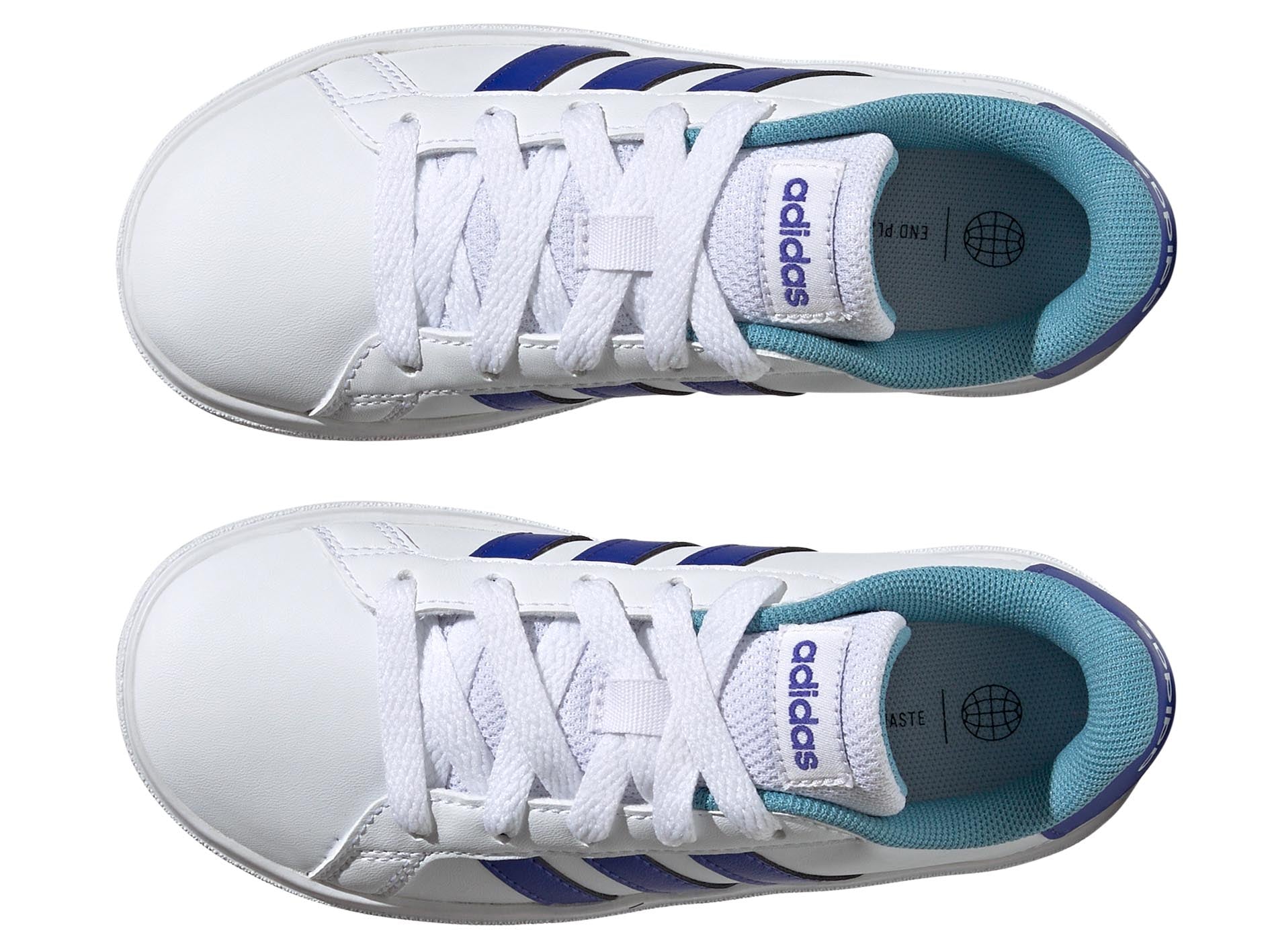 Adidas Kids' Grand Court 2.0 Sneakers - Lightweight Comfortable Tennis Shoes for Boys & Girls - Perfect for School, Sports & Everyday Wear