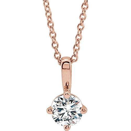Elegant Solitaire Charm Pendant Necklace - Adjustable Chain for Women - Perfect for Weddings, Anniversaries & Everyday Wear