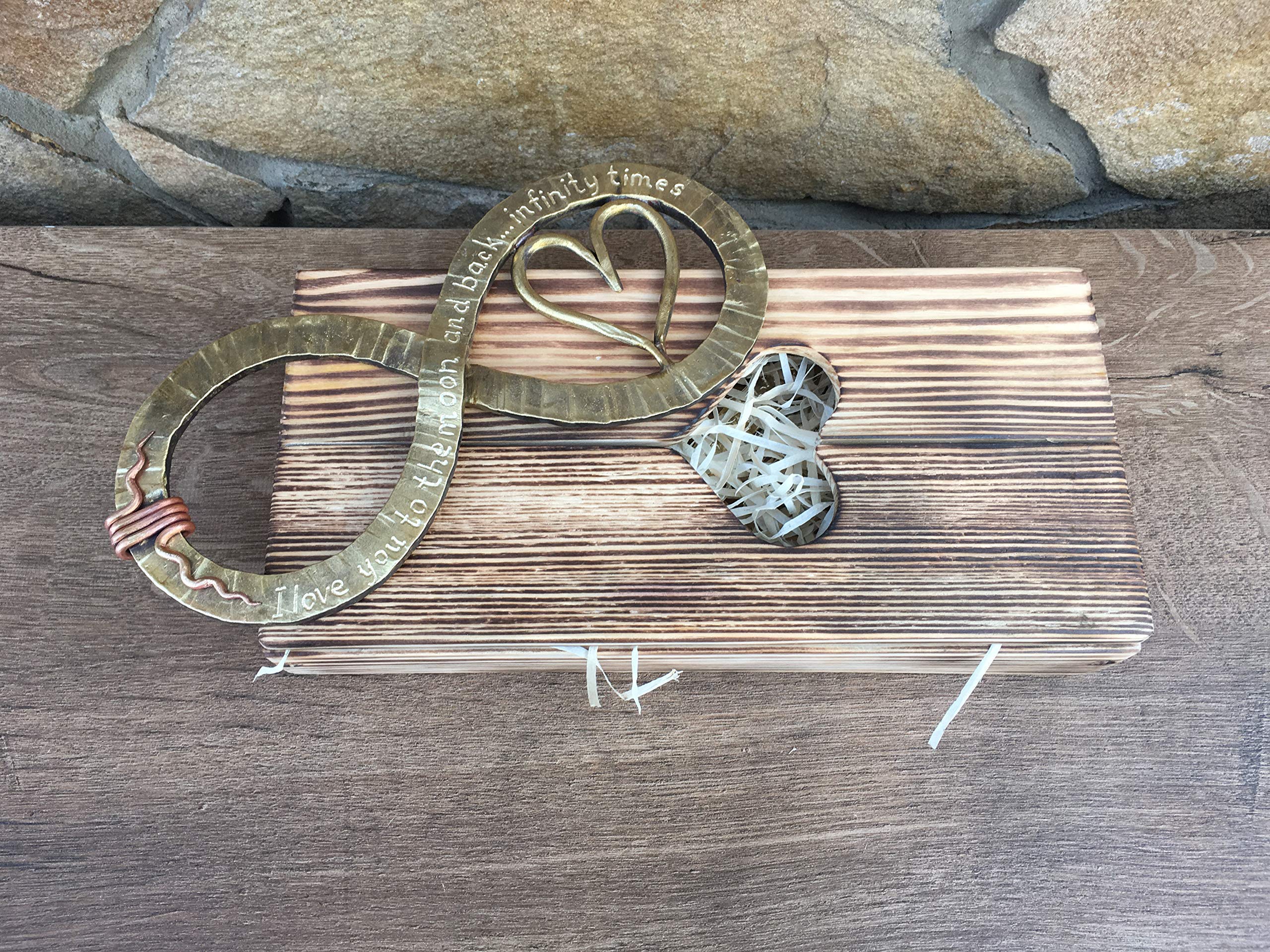 Handcrafted Bronze Infinity Sign - Elegant Anniversary Gift for Wife & Women - 8th Year Bronze Gift - Home & Office Decor - Perfect for Weddings, Anniversaries & Romantic Occasions