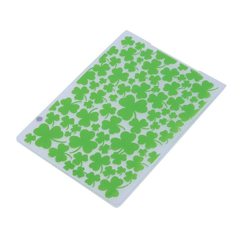 Arriettycraft Clover Plastic Embossing Folder for Card Making - St. Patrick's Day Scrapbooking DIY Album Tool with Plastic Template (Clover) - Perfect for Greeting Cards, Wedding Invitations & Craft Projects