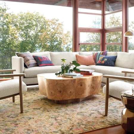 Dash & Albert Keira Multi Hand Knotted Jute Rug - Natural Fiber Area Rug for Living Room, Bedroom & Boho Home Decor - Eco-Friendly & Durable Floor Covering