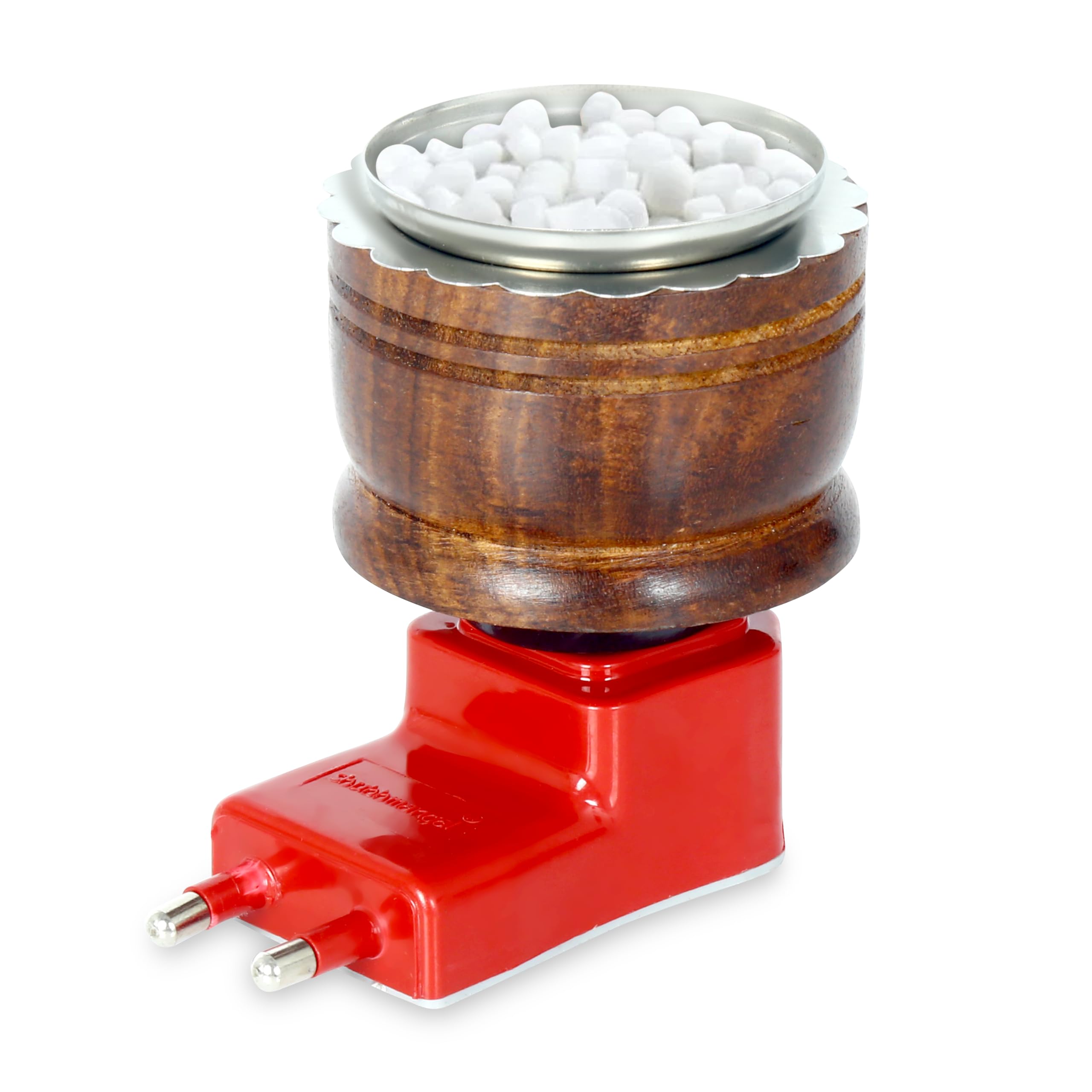 GLUN® Camphor & Aroma Essential Oil Burner - Premium Aromatherapy Diffuser with Red LED Light for Home, Yoga, Meditation & Relaxation - Pack of 1