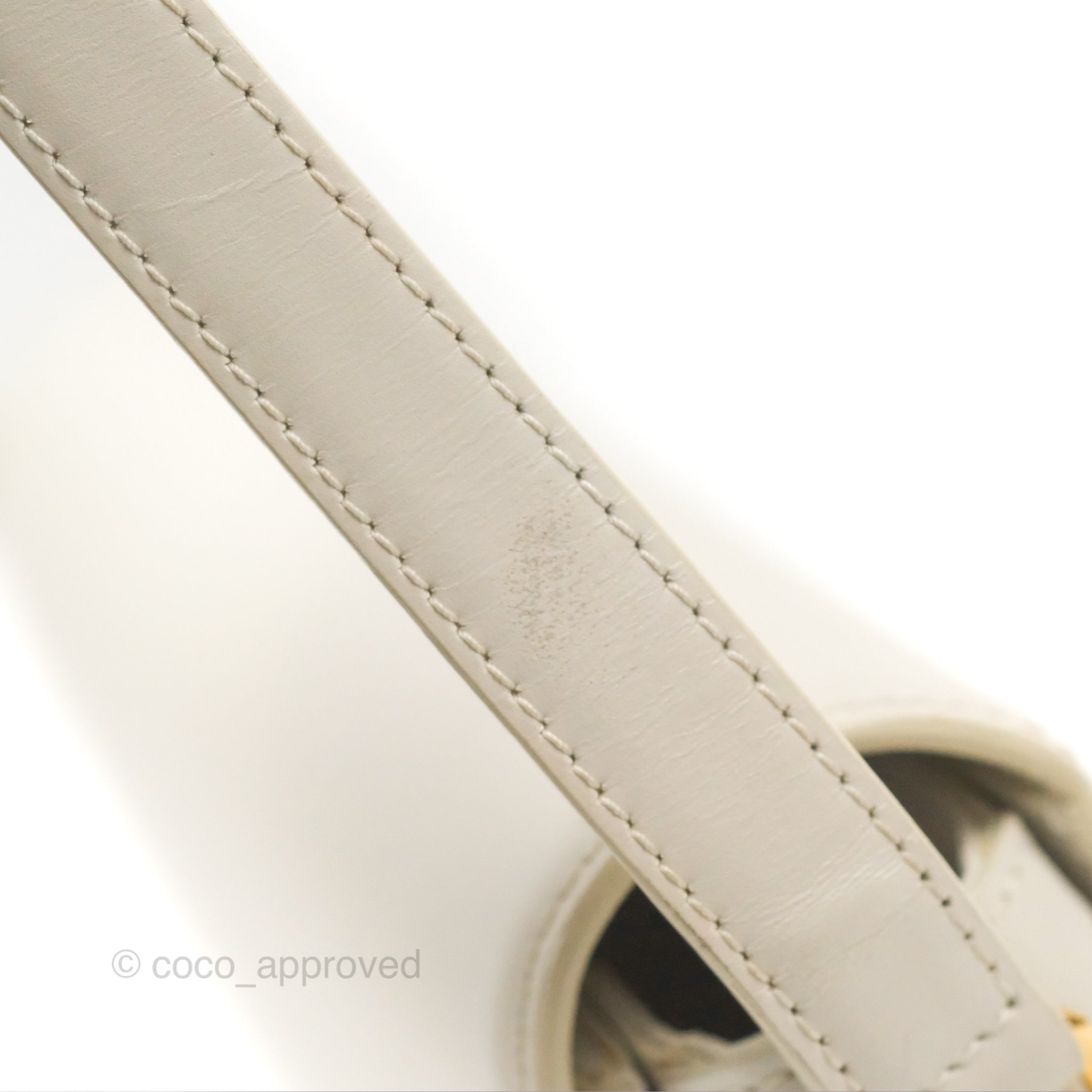 Celine Teen Triomphe Bag in Shiny White Calfskin Leather - Perfect for Everyday Use, Work & Special Occasions