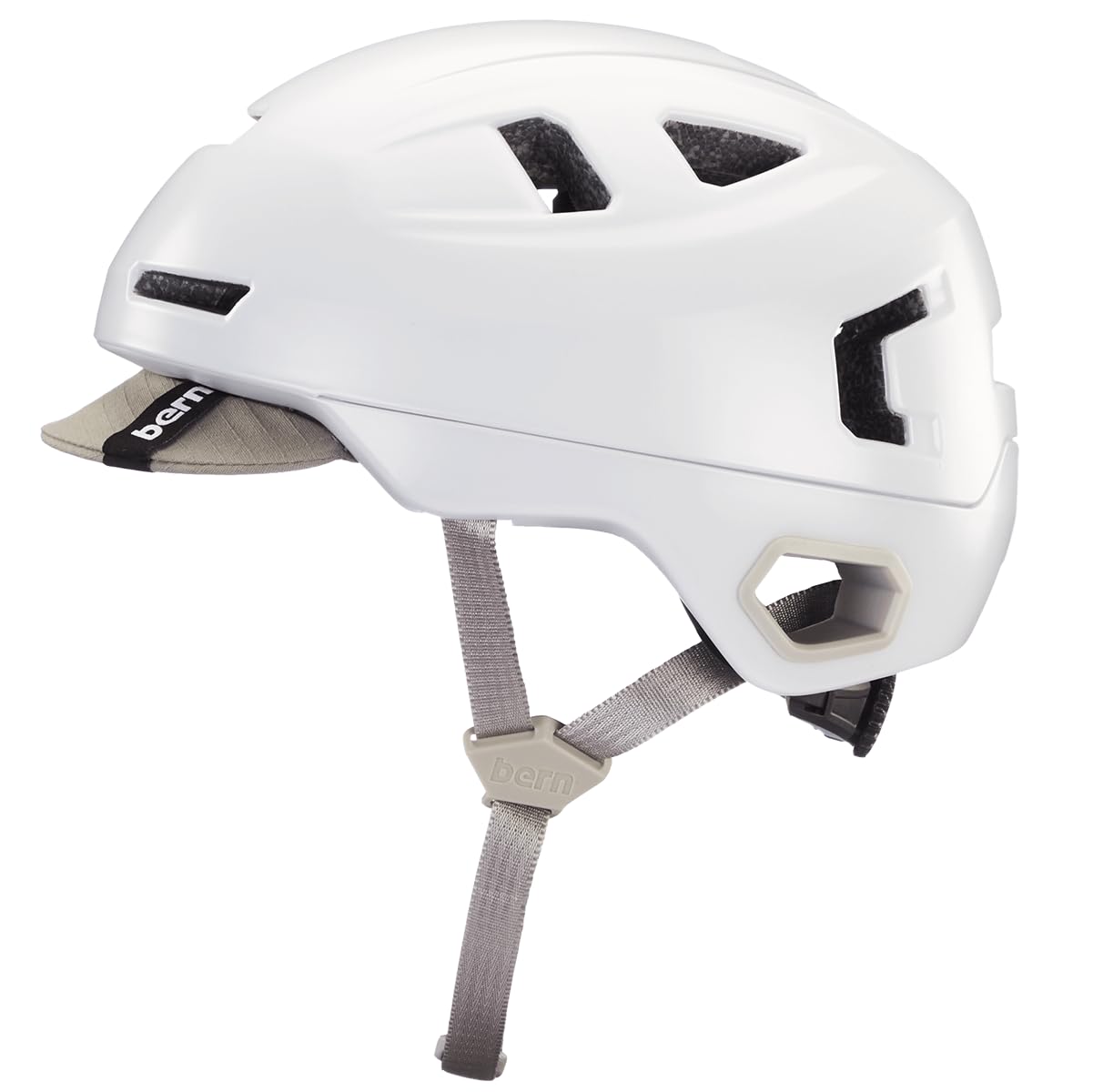 Bern Hudson Commuter Bike Helmet with MIPS Technology - Certified for E-Bikes & Cycling Safety - Built-in LED Rear Light & U-Lock Compatible - Perfect for Urban Commuting, Road Biking & Electric Scooters