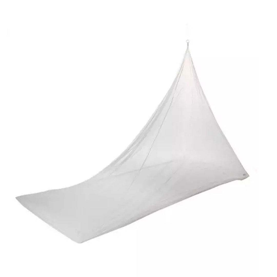 Care Plus Wedge Shape Single Mosquito Net - Portable Bed Canopy for Camping, Travel & Home Use - Protection Against Insects & Bugs