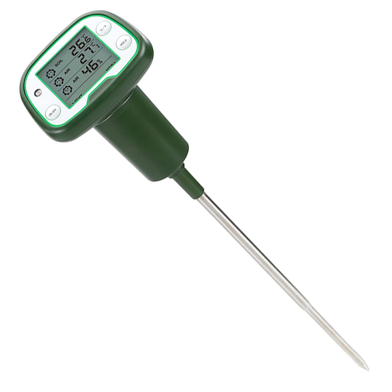US COKEI Digital Soil Moisture Meter with LCD Screen - 3-in-1 Plant Environment Tester for Soil pH, Light & Moisture - Accurate Water Monitor for Indoor/Outdoor Plants, Gardens & Greenhouse Planting