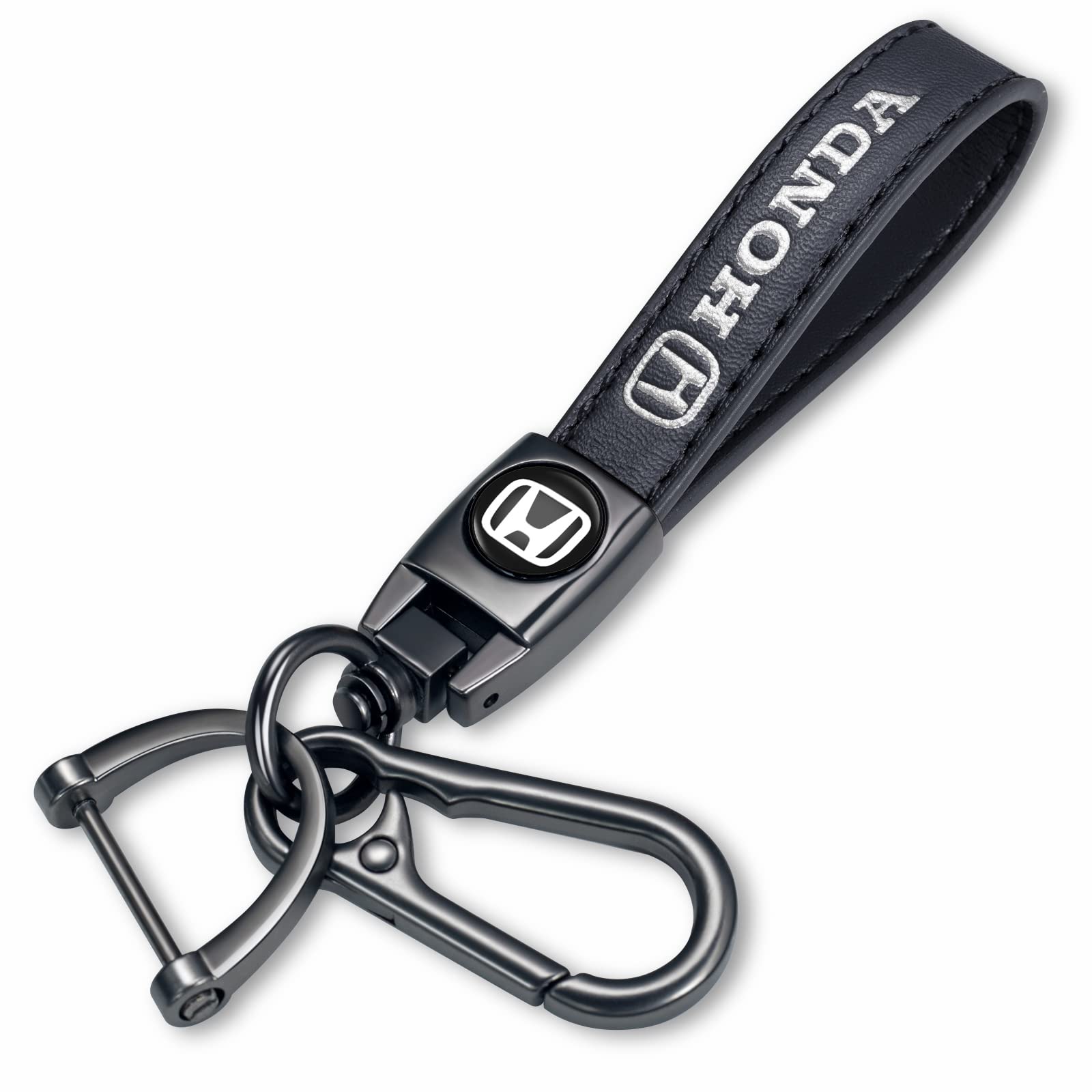 Honda Accord Civic CR-V Pilot Key Fob Keychain Replacement - Durable Car Key Ring Accessories for Men & Women (Black) | Perfect Gift for Family & Travel Enthusiasts | Ideal for Daily Commute, Road Trips & Car Enthusiasts