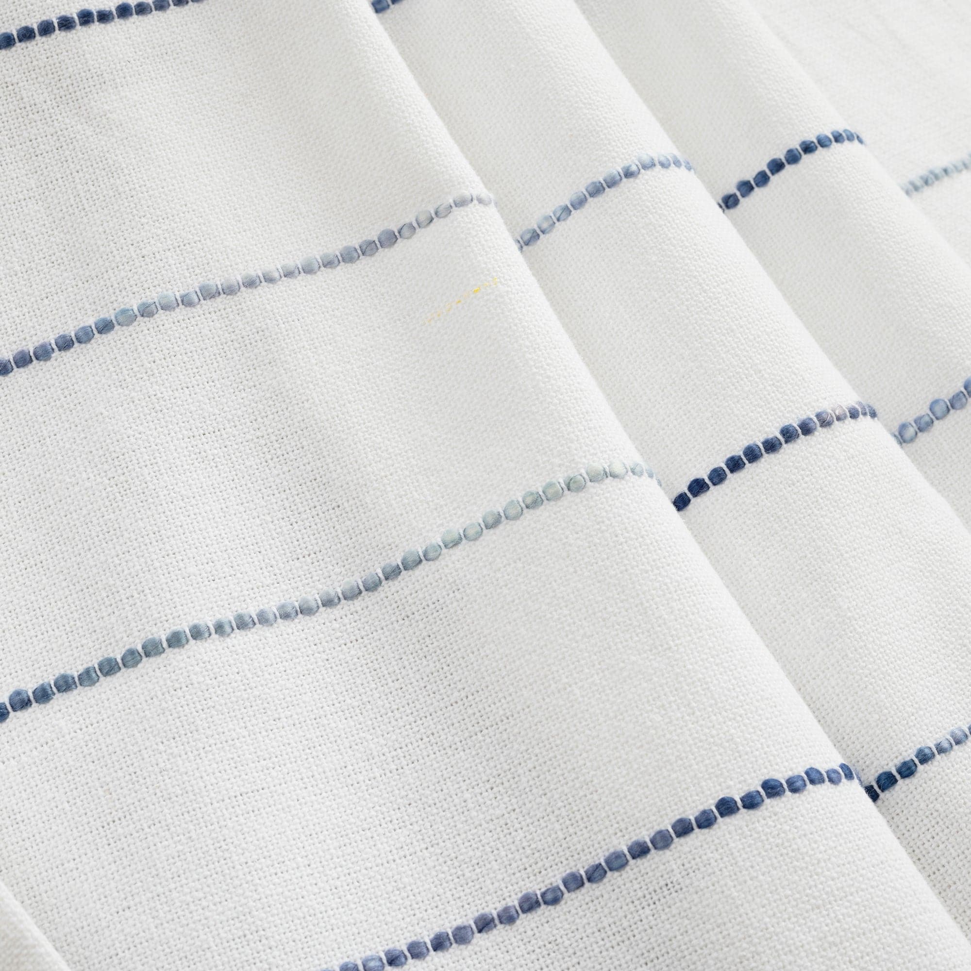 Ombre Stripe Yarn Dyed Recycled Cotton Blend Throw Blanket - Soft Eco-Friendly Couch Throw for Living Room, Bed & Home Decor