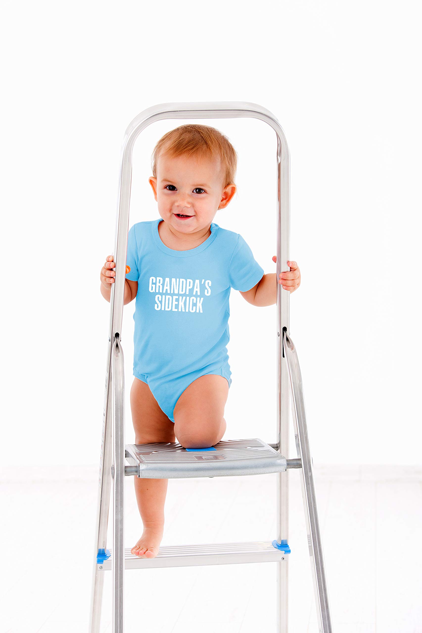 Funny Grandpa's Sidekick Baby Bodysuit - Cute Newborn Outfit for Boys & Girls | AW Fashions Infant Clothes | Perfect for Family Photos & Grandparent Visits