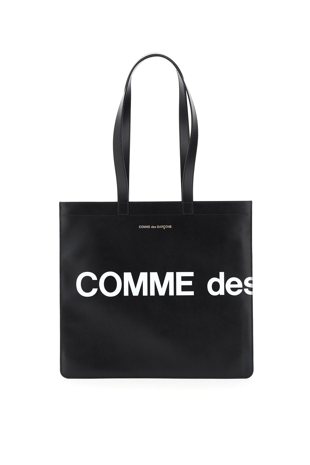 Comme des Garçons Leather Wallet Tote Bag with Logo - Stylish Designer Handbag for Women, Perfect for Work, Travel & Everyday Use