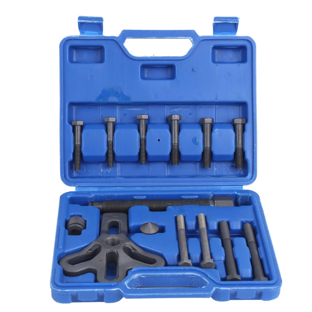 13-Piece Steering Wheel Puller Kit - Universal Car Repair Tool for Removing Harmonic Balancer, Gear Pulley & Master Bolt - Perfect for Auto Mechanics & DIY Car Maintenance