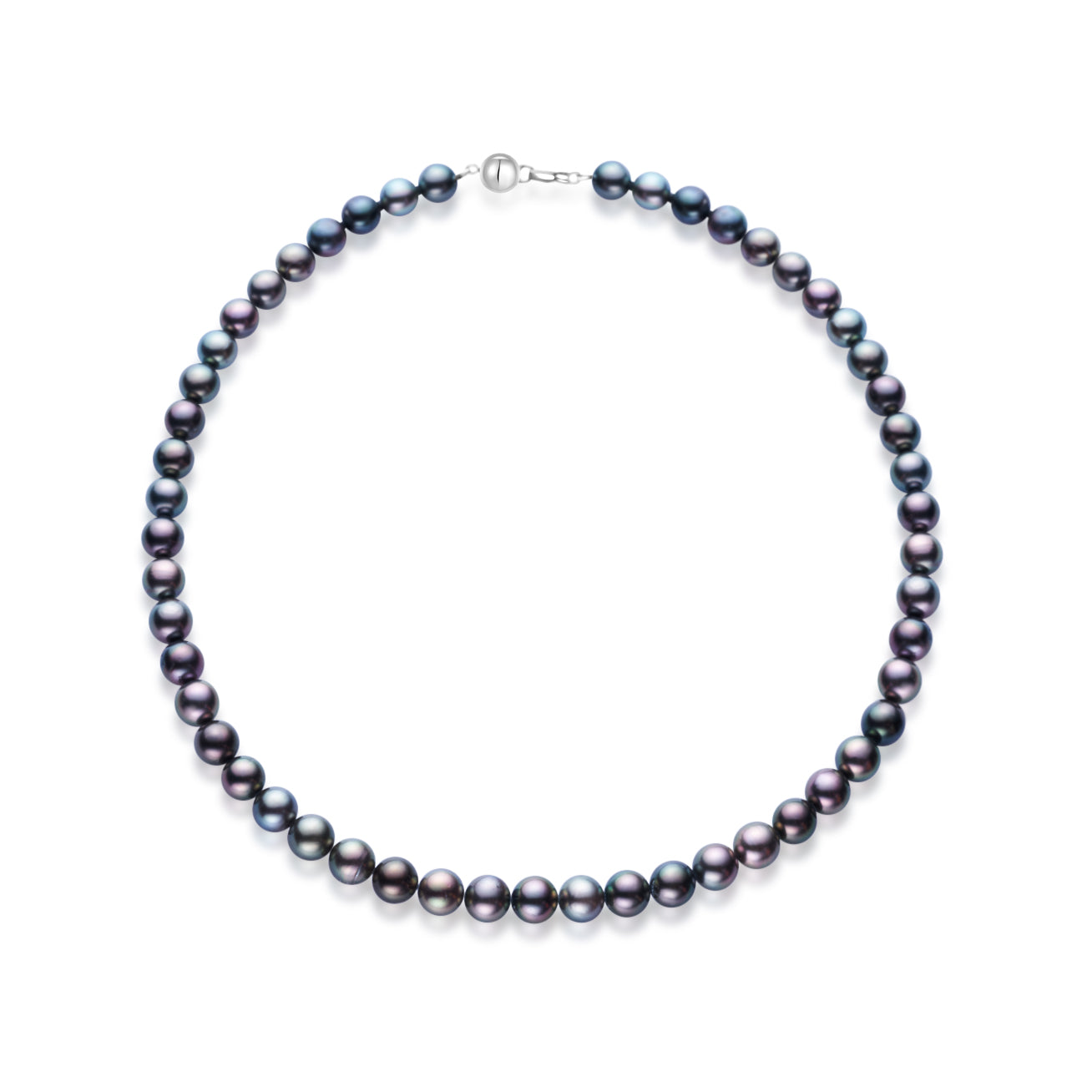 18K Solid Gold Aurora Tahitian Pearl Necklace - Elegant Peacock Jewelry for Women, Luxury Gift for Her, Perfect for Weddings & Special Occasions