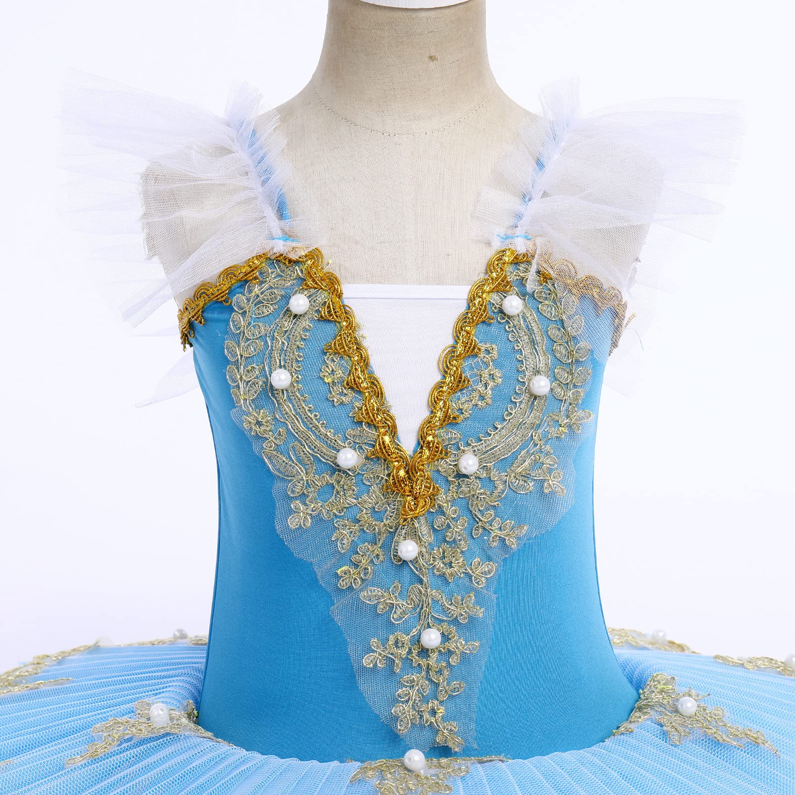 Swan Lake Ballet Leotard with Tutu Skirt - Girls Ballet Dance Costume for Performance, Recital & Competition - Princess Ballerina Outfit for Toddler to Teen