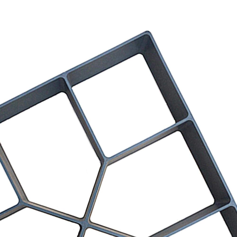 Reusable Concrete Walk Maker Mold - DIY Garden Path Pavement Tool for Cement Stepping Stones & Brick Paving - Perfect for Lawn, Patio, Yard & Outdoor Landscaping Projects (Square Design)