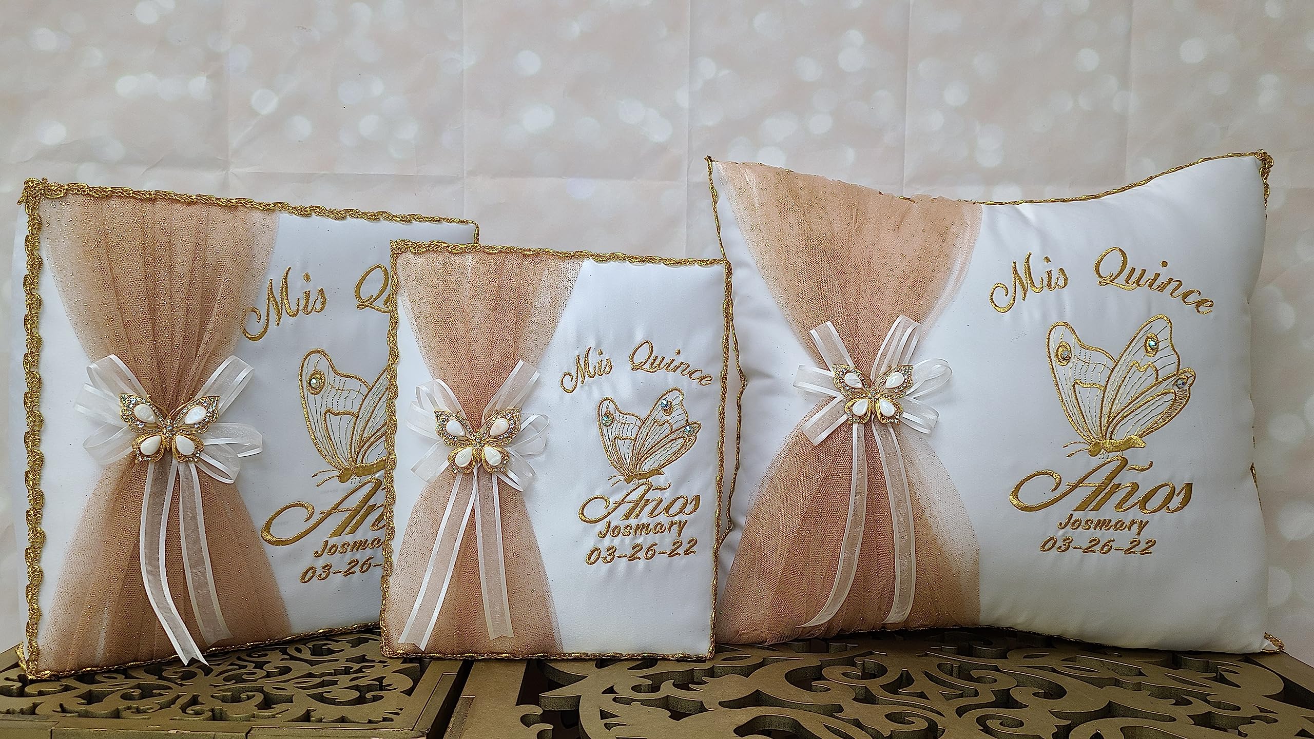 Butterfly Theme Quinceañera Accessories Set - Sweet 16 Birthday Party Decorations, Quinceanera Gifts, Mariposa Decor for Quinceañeras & Sweet Sixteen Celebrations - Perfect for Birthday Parties, Quinceañera Dances & Special Occasions