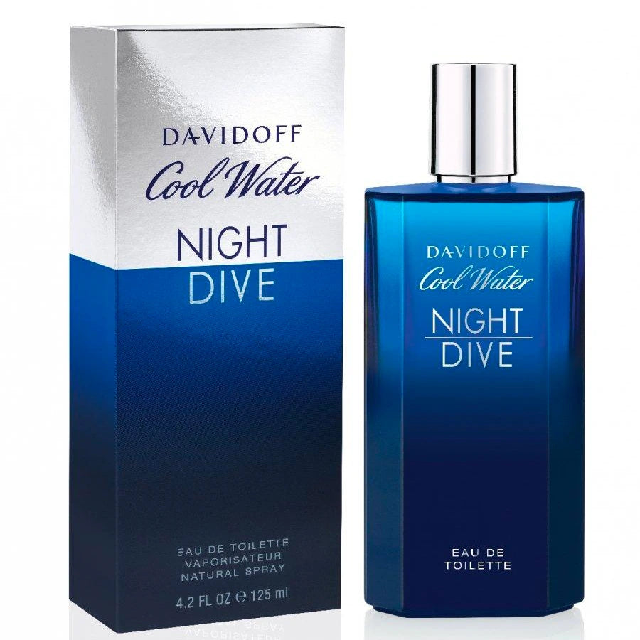 Cool Water Night Dive 4.2 oz Eau de Toilette for Men - Fresh Aquatic Cologne for Evening Wear, Date Nights & Special Occasions