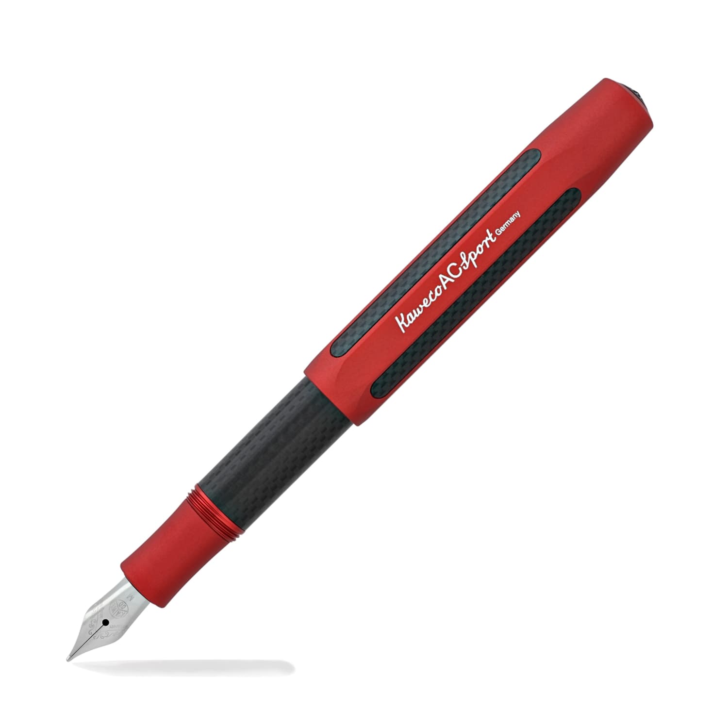 Kaweco AC Sport Carbon Red Fountain Pen - Premium Writing Tool for Professionals, Students & Collectors - Perfect for Office, School & Gift Giving