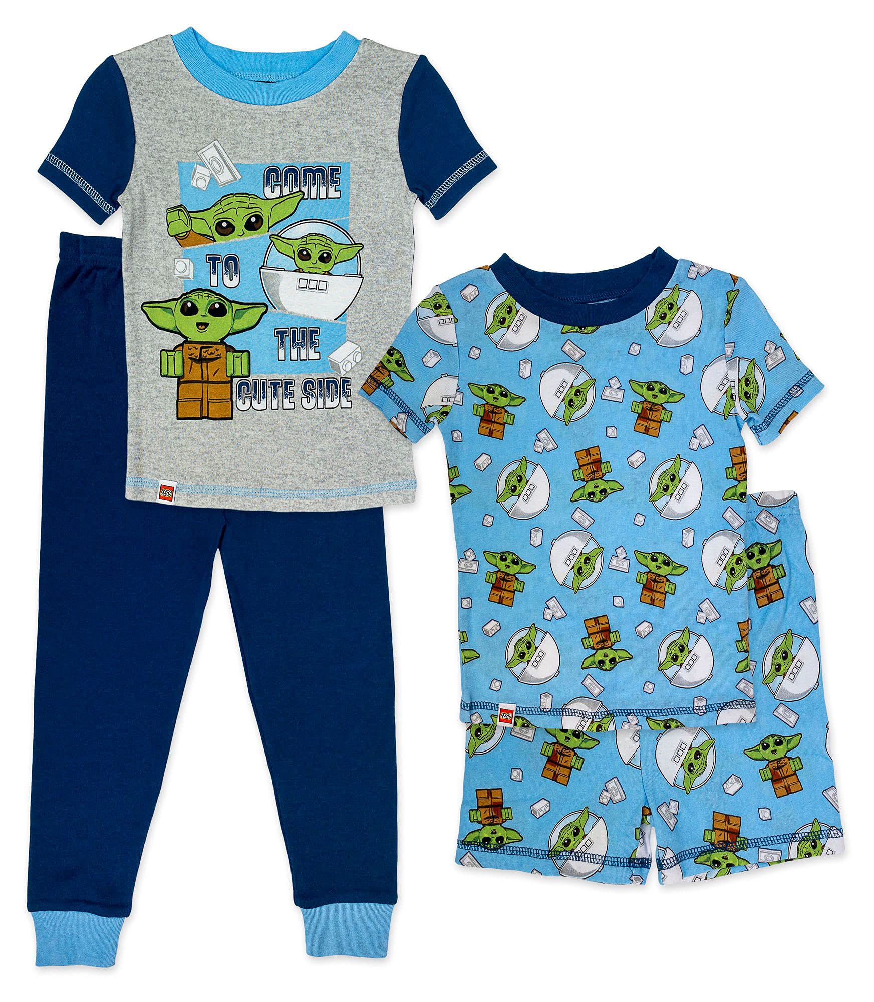 LEGO Star Wars The Child (Baby Yoda) Cotton Pajama Set for Toddler Boys - 3T Blue | Soft Sleepwear for Kids, Birthday Gift & Star Wars Themed Bedtime Outfit